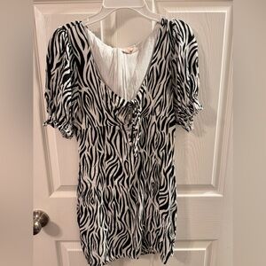Showpo zebra print dress in size small